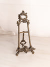 Medium Dark Brass Easel with Fancy Designs (Made in Italy)