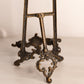 Medium Dark Brass Easel with Fancy Designs (Made in Italy)