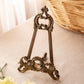 Medium Dark Bronze Gold Tone Easel with Ornate Designs