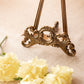 Medium Dark Bronze Gold Tone Easel with Ornate Designs