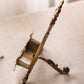 Medium Dark Bronze Gold Tone Easel with Ornate Designs