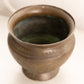 Medium Dark Gold Brass Footed Planter with Floral Designs