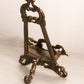 Medium Dark Gold Tone Brass or Bronze Easel with Ornate Designs