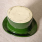 Medium Dark Green Ceramic Top Hat Planter