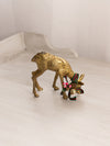 Medium Detailed Brass Deer with Head Down Figurine