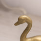 Medium Detailed Brass Swan with Head Down Figurine
