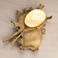 Medium Gold Tone Brass Mandolin Hinged Lidded Box