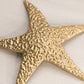 Medium Gold Tone Brass Textured Starfish Wall Decor