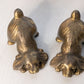 Medium Gold Tone Dog Bookends