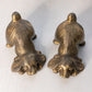 Medium Gold Tone Dog Bookends