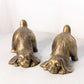 Medium Gold Tone Dog Bookends