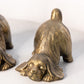 Medium Gold Tone Dog Bookends