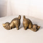 Medium Gold Tone Dog Bookends