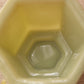 Vintage Hexagonal Jadeite Green Glass Bowl or Planter