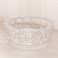 Medium Orrefors Clear Crystal Glass Bowl with Circular Designs