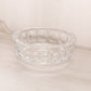 Medium Orrefors Clear Crystal Glass Bowl with Circular Designs