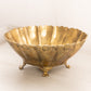Medium Oval Brass 4-Toed Bowl Planter