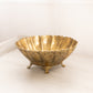 Medium Oval Brass 4-Toed Bowl Planter