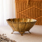 Medium Oval Brass 4-Toed Bowl Planter