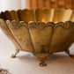 Medium Oval Brass 4-Toed Bowl Planter