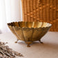 Medium Oval Brass 4-Toed Bowl Planter