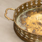 Medium Oval Brass Pineapple Tray with 2 Handles