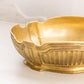 Medium Oval Brass Planter with Linear Designs