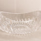 Medium Oval Clear Crystal Glass Bowl
