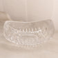 Medium Oval Clear Crystal Glass Bowl