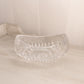 Medium Oval Clear Crystal Glass Bowl
