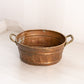 Medium Oval Copper Planter with 2 Handles