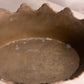 Medium Oval Heavy Brass Crown Bowl with Boar Head Handles