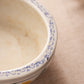 Medium Oval White Ceramic Bowl with Colorful Flowers
