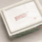 Medium Rectangular Ceramic Green and Pink Floral Lidded Box