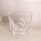 Medium Orrefors Rectangular Clear Crystal Glass Vase