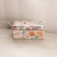 Medium Rectangular Pink Ceramic Lidded Box with Floral Designs