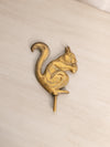 Medium Salvage Brass Squirrel Topper
