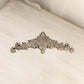 Medium Silver Tone Wall Decor Accent with Fancy Floral Designs
