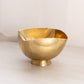Small Square Brass Bowl with Small Circular Base