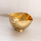 Small Square Brass Bowl with Small Circular Base