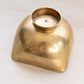 Small Square Brass Bowl with Small Circular Base