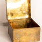 Medium Square Brass Hinged Lidded Box