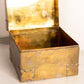 Medium Square Brass Hinged Lidded Box