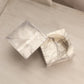 Medium Square Gray Alabaster Swivel Lidded Box