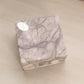 Medium Square Gray Alabaster Swivel Lidded Box