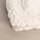 Medium Square White Milk Glass Floral Lidded Dish with Cameo