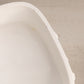 Medium Square White Milk Glass Floral Lidded Dish with Cameo