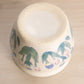 Medium White Ceramic Planter Pot with Floral Designs
