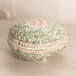 Medium White Ceramic Shell Lidded Dish with Floral Designs