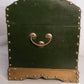 Medium Wooden Chest with Hand Painted Floral Designs and Gold Accents